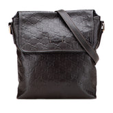 グッチ グッチシマ ショルダーバッグ 223666 ブラウン レザー レディース GUCCI 【中古】